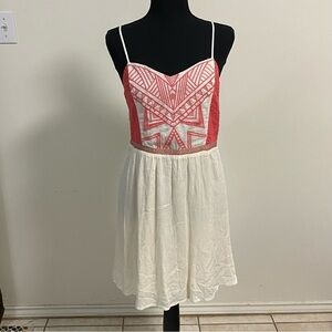 Flying Tomato Embroidered Summer Mini Dress Size Large